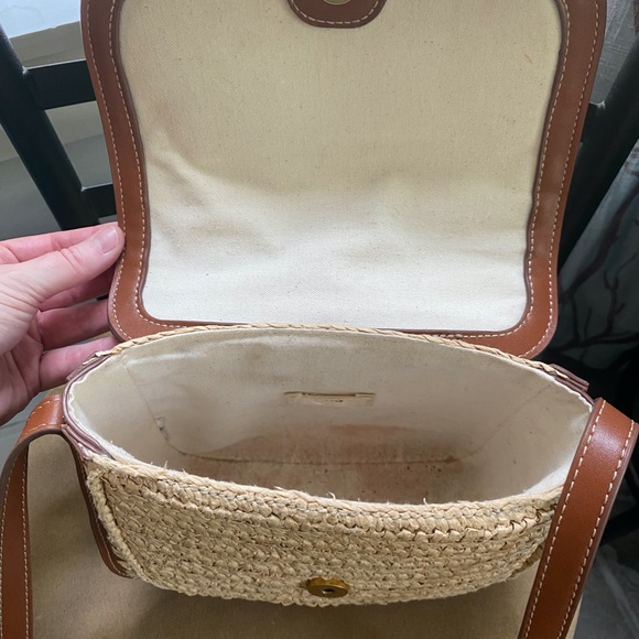 MANGO Natural Fiber Shoulder Bag - Picture 7 of 9